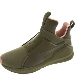 puma fierce olive green